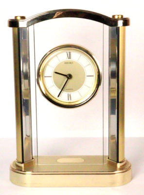 seiko glass clock